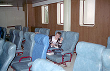 Fiona on the Ferry