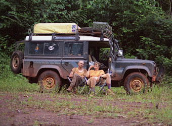 A muddy Truck - note tide mark