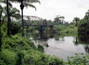 Zaire river pirogue trip